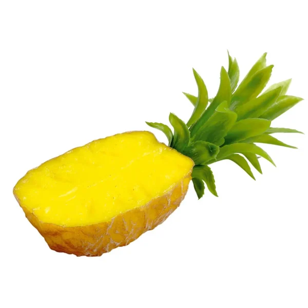 Obst & Früchte^DecoWoerner Ananashälfte Lebensmittel-Attrappe 20 Cm gelb