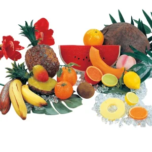 Obst & Früchte^DecoWoerner Ananashälfte Lebensmittel-Attrappe 20 Cm gelb