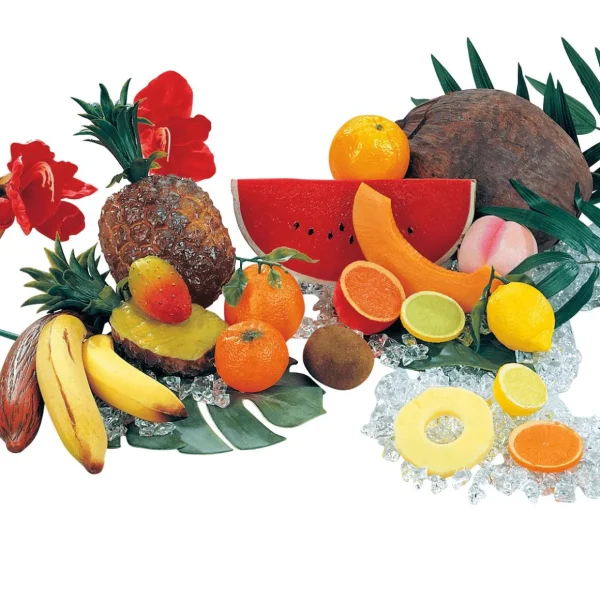 Obst & Früchte^DecoWoerner Ananashälfte Lebensmittel-Attrappe 20 Cm gelb