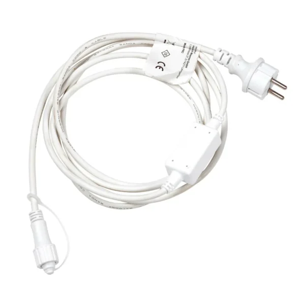 Weihnachtsbeleuchtung^DecoWoerner Anschlusskabel IP44 Für LED-Produkte System IP67, Weiß