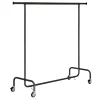Kleiderständer^DecoWoerner Ausziehbarer Rollkleiderständer, 150 Cm schwarz