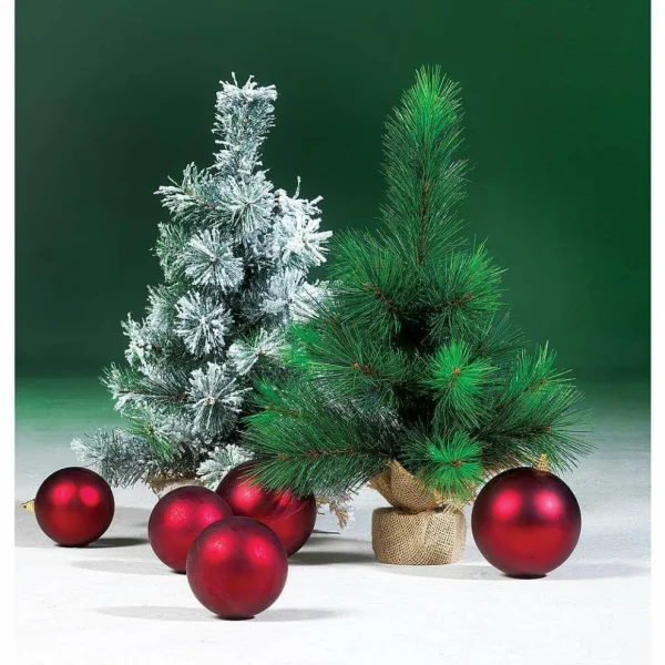 Weihnachtskugeln^DecoWoerner Beerene, Matte Weihnachtskugeln Aus Schwer Entflammbarem Kunststoff, 6 Cm Ø – 24 Stück rot