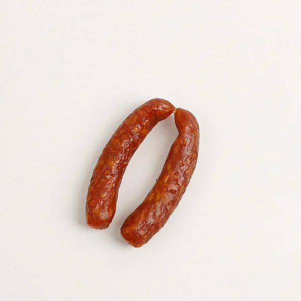 Fleisch & Wurst^DecoWoerner Bergisches-Mettwurst-Pärchen, Lebensmittel-Attrappe 13 Cm rot