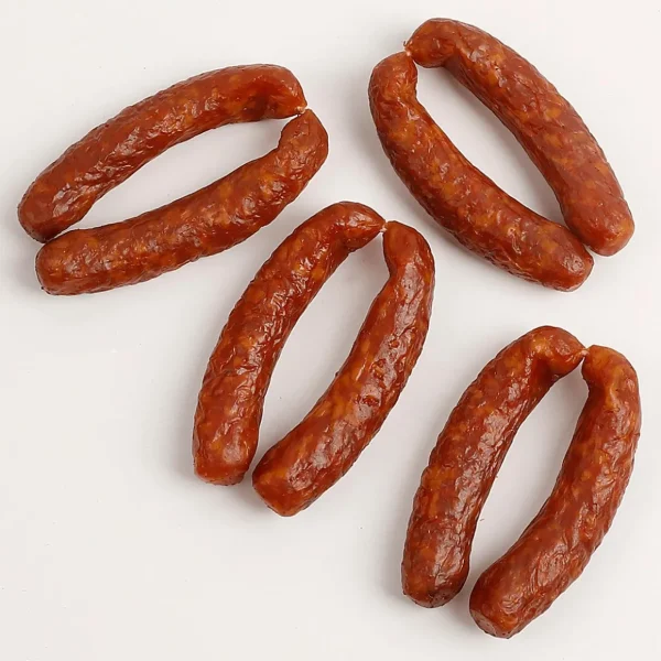 Fleisch & Wurst^DecoWoerner Bergisches-Mettwurst-Pärchen, Lebensmittel-Attrappe 13 Cm rot