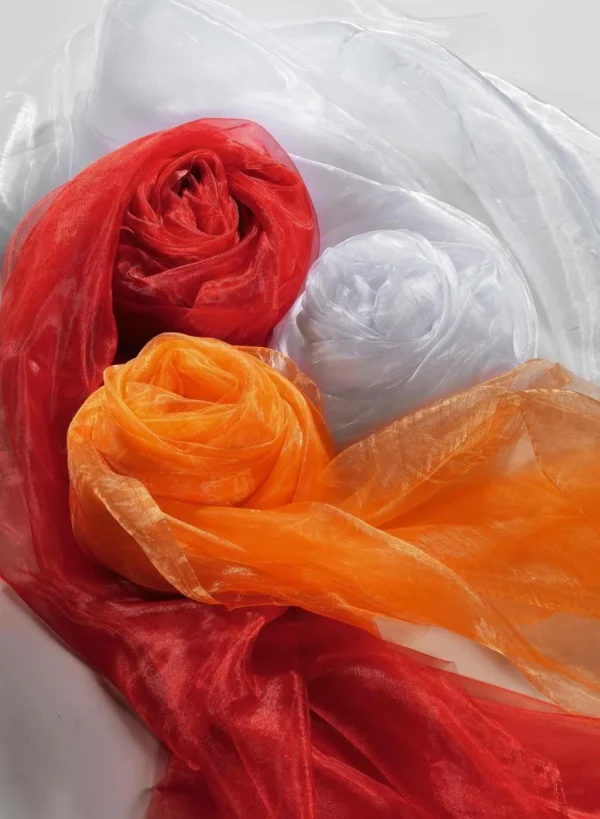 Stoffe | Winterdeko^DecoWoerner Chiffonstoff, , 145 Cm weiß