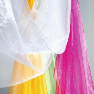 Stoffe | Winterdeko^DecoWoerner Chiffonstoff, , 145 Cm weiß