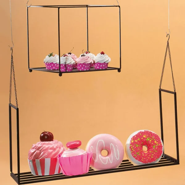 Brot & Kuchen^DecoWoerner Cupcakes Lebensmittel-Attrappe, 3 Stück rosa