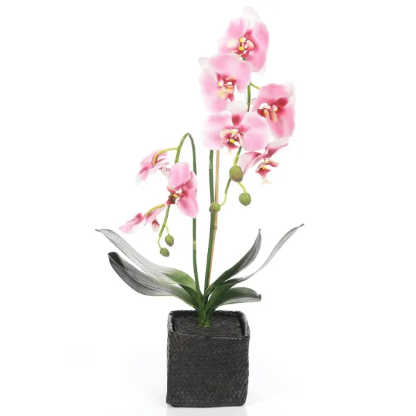 Zimmerpflanzen | Kunstblumen^DecoWoerner Deko Orchidee Im Topf 80 Cm rosa