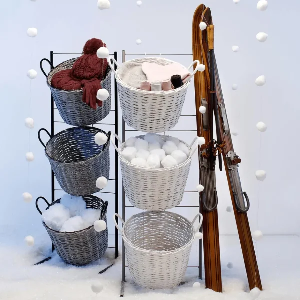 Winterdeko | Xxl Weihnachtsdeko^DecoWoerner Deko Ski Aus Holz, 140 Cm Lang Naturholz