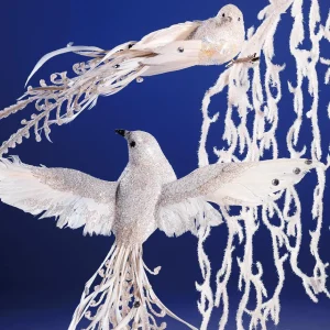 Dekotiere | Themen-Deko^DecoWoerner Deko Vogel 38 Cm weiß
