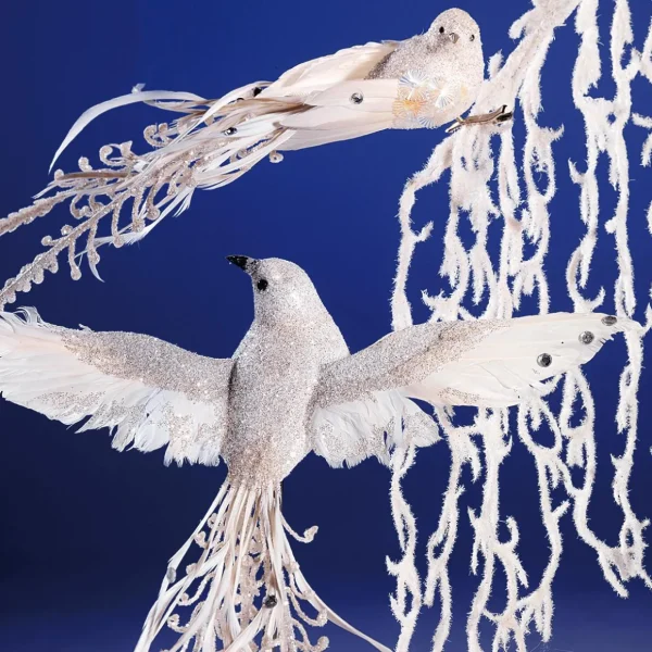 Dekotiere | Themen-Deko^DecoWoerner Deko Vogel 38 Cm weiß