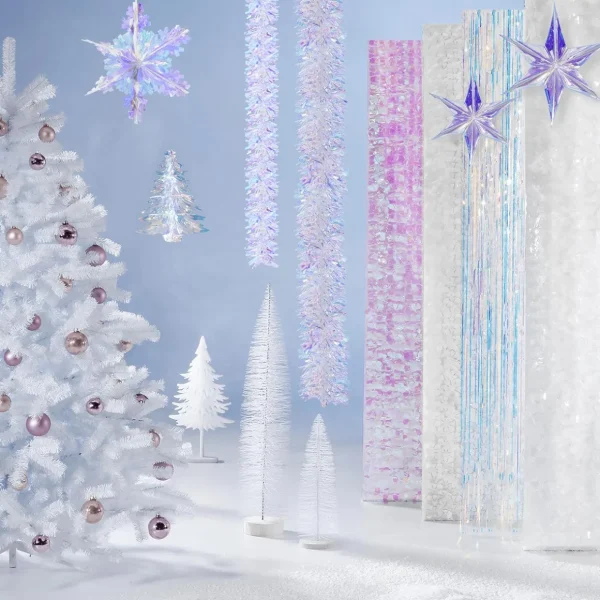 Winterdeko | Weihnachtsfiguren^DecoWoerner Deko-Baum Winter, 60 Cm Hoch weiß