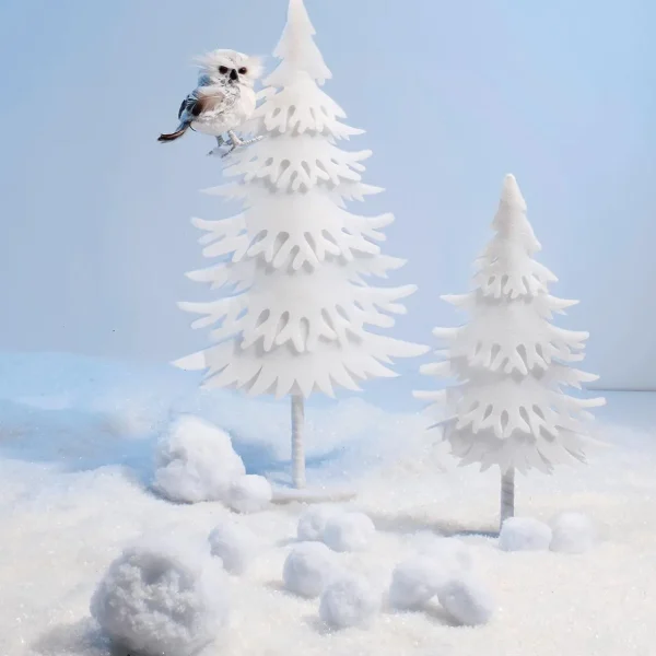 Winterdeko | Weihnachtsfiguren^DecoWoerner Deko-Baum Winter, 60 Cm Hoch weiß