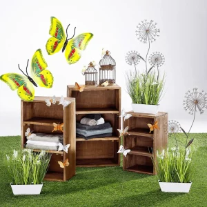 Sommerdeko | Frühlingsdeko^DecoWoerner Deko-Blumenstecker Aus Metall 50 Cm braun