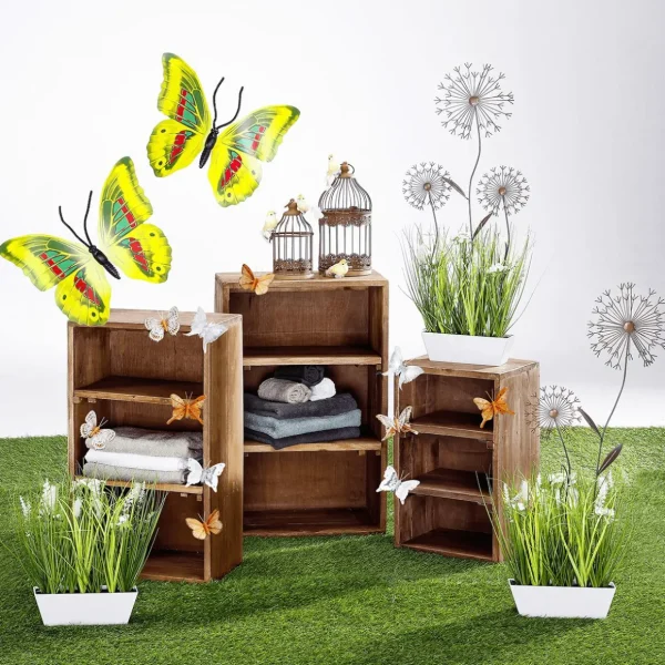 Sommerdeko | Frühlingsdeko^DecoWoerner Deko-Blumenstecker Aus Metall 50 Cm braun