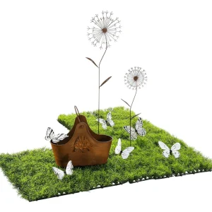 Sommerdeko | Frühlingsdeko^DecoWoerner Deko-Blumenstecker Aus Metall 50 Cm braun