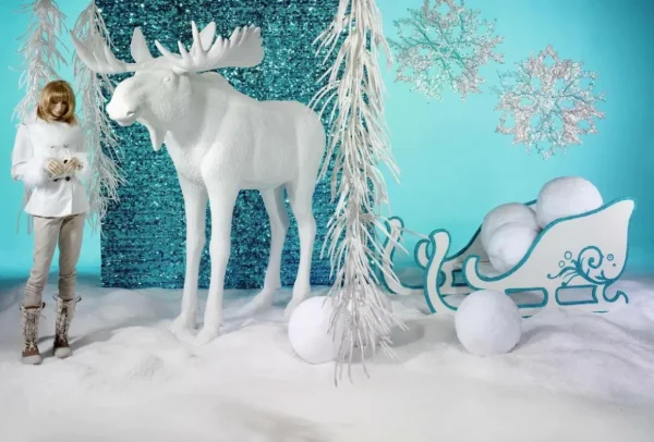 Dekotiere | Xxl Weihnachtsdeko^DecoWoerner Deko-Elch 210 Cm Hoch, weiß