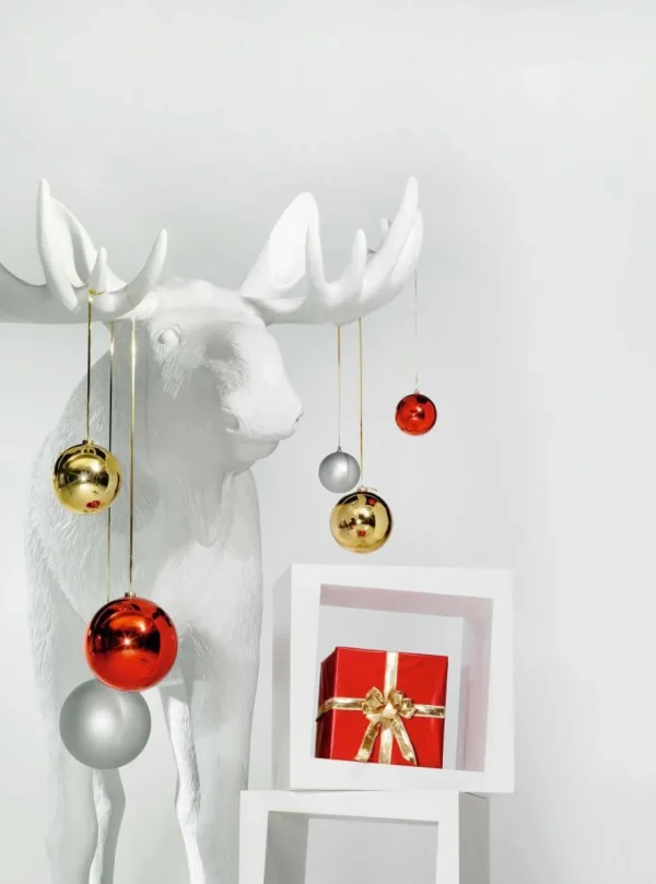 Dekotiere | Xxl Weihnachtsdeko^DecoWoerner Deko-Elch 210 Cm Hoch, weiß