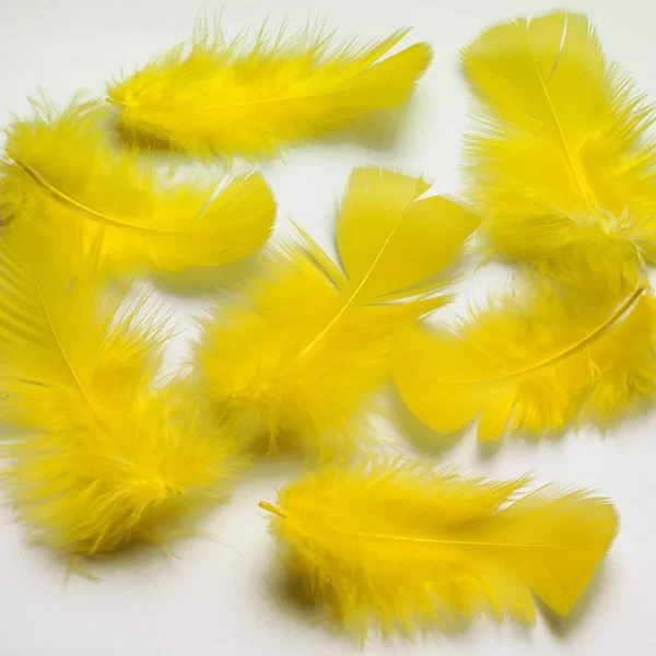 Streudeko | Osterdeko^DecoWoerner Dekofedern , 20 G gelb