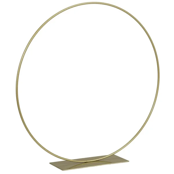 Dekorationshilfen & Werkzeug | Pflanzengefäße & Dekorationshilfen^DecoWoerner Dekoring Aus Metall Mit Standfuß, 30 Cm Ø gold