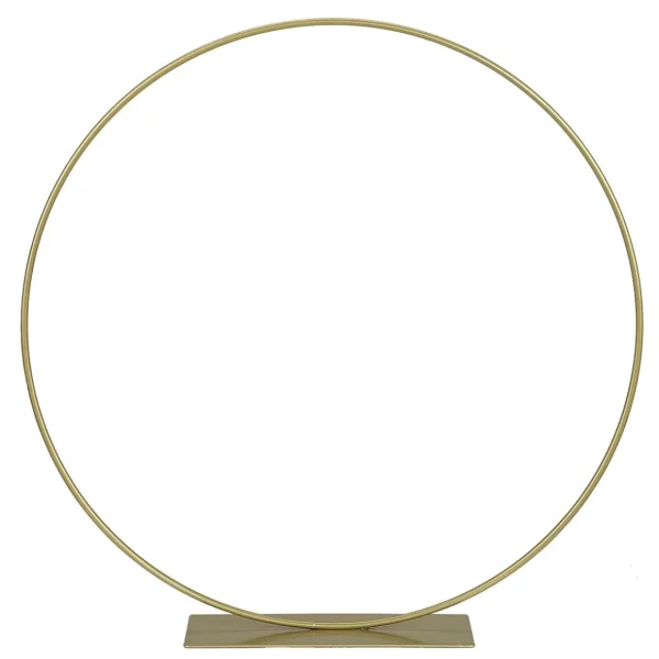Dekorationshilfen & Werkzeug | Pflanzengefäße & Dekorationshilfen^DecoWoerner Dekoring Aus Metall Mit Standfuß, 30 Cm Ø gold