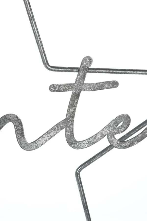 Weihnachtssterne^DecoWoerner Dekostern Antikmetall 40 Cm silber