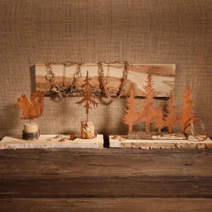 Naturdeko | Herbstdeko^DecoWoerner Eichen Schwartenbrett 50 X 12-15cm, 2 Stück braun