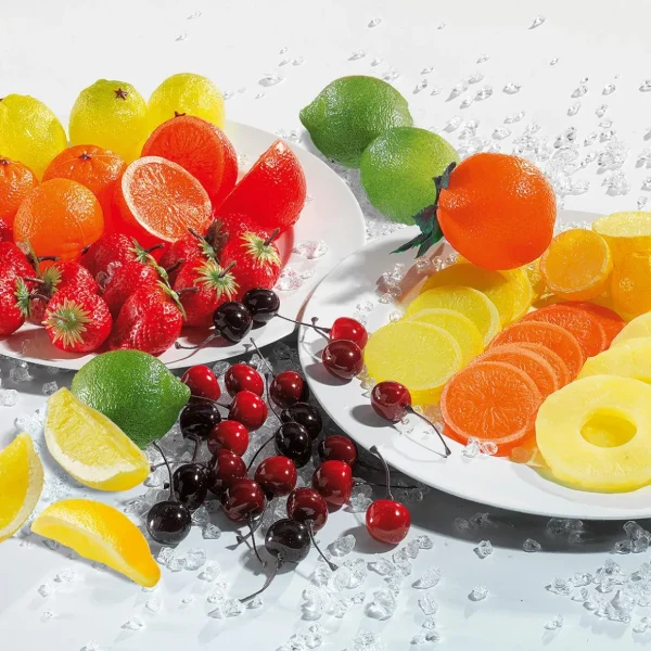 Obst & Früchte^DecoWoerner Erdbeeren Lebensmittel-Attrappen, 12 Stück rot