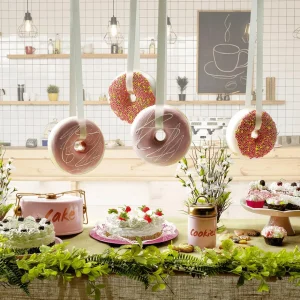 Brot & Kuchen^DecoWoerner Erdbeersahne Torte Lebensmittel-Attrappe rot