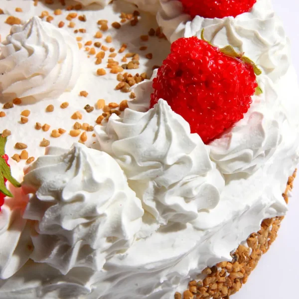 Brot & Kuchen^DecoWoerner Erdbeersahne Torte Lebensmittel-Attrappe rot