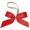 Geschenkschleifen^DecoWoerner Fertigschleifen /gold 20 Cm, 100 Stück rot