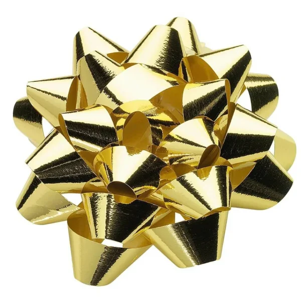 Geschenkschleifen^DecoWoerner Fertigschleifen Zum Kleben 10 Cm Ø, 25 Stück gold