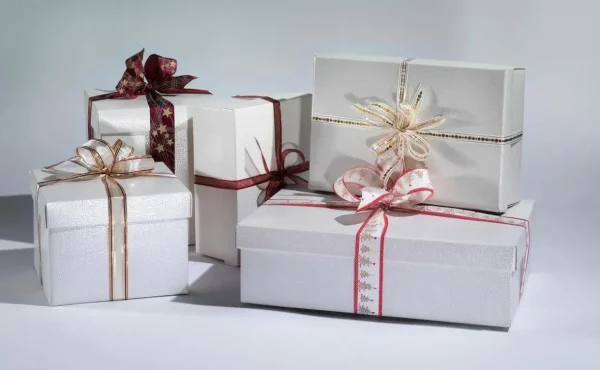 Geschenkboxen^DecoWoerner Geschenkkartons 38 X 26 X 10 Cm, Elfenbein 10 Stück weiß