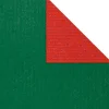 Geschenkpapier^DecoWoerner Geschenkpapier Bicolor Rolle Rot 50 Cm X 50 M grün