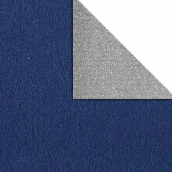 Geschenkpapier^DecoWoerner Geschenkpapier Bicolor Secare Rolle 70 Cm, 100 M, Silber/ blau