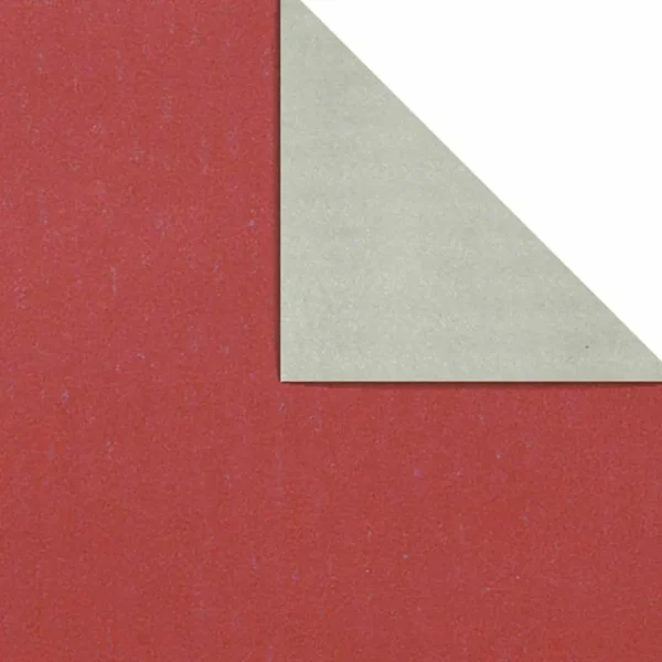 Geschenkpapier^DecoWoerner Geschenkpapier Bicolor Secare Rolle 50 Cm, 100 M, Silber rot