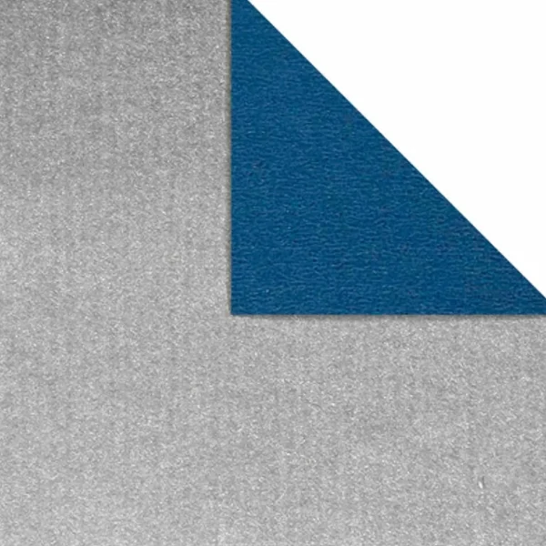 Geschenkpapier^DecoWoerner Geschenkpapier Bicolor Secare Rolle 70 Cm, 100 M, Silber/ blau
