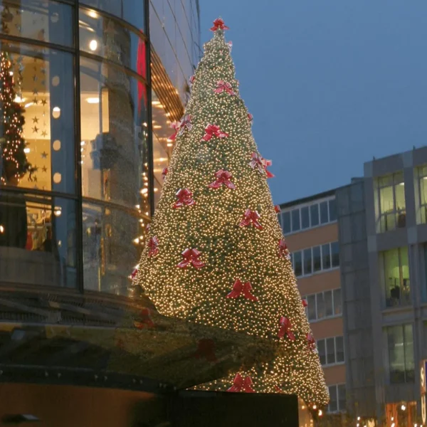 Gigantbäume^DecoWoerner Gigant Baum Mit LED Warm, Außen, 1140 Cm grün