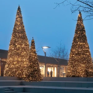 Gigantbäume^DecoWoerner Gigant Baum Mit LED Warm, Außen, 1140 Cm grün