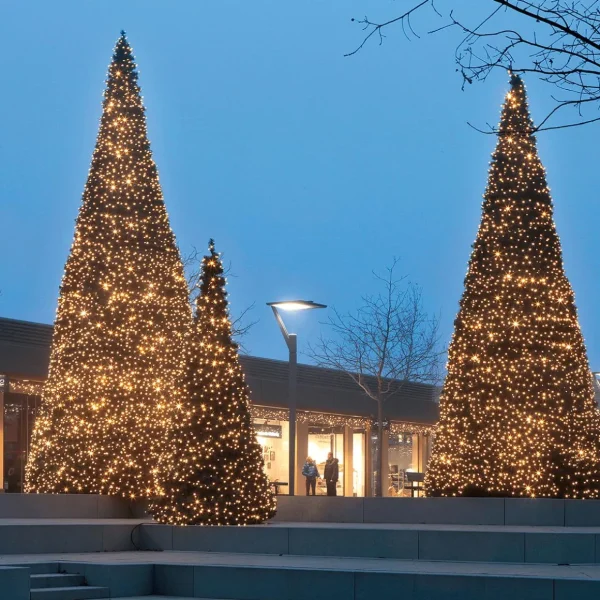 Gigantbäume^DecoWoerner Gigant Baum Mit LED Warm, Außen, 1140 Cm grün