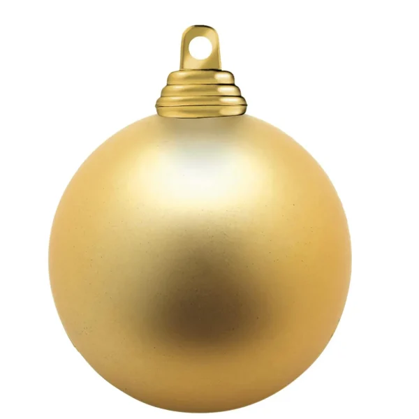 Weihnachtskugeln^DecoWoerner ene, Matte Weihnachtskugeln Aus Schwer Entflammbarem Kunststoff, 6 Cm Ø – 24 Stück gold