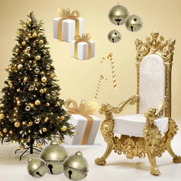 Weihnachtskugeln^DecoWoerner ene, Matte Weihnachtskugeln Aus Schwer Entflammbarem Kunststoff, 6 Cm Ø – 24 Stück gold