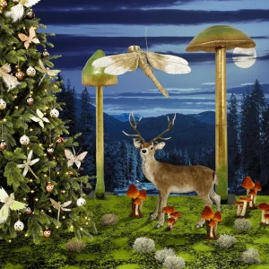 Dekotiere | Herbstdeko^DecoWoerner Hirsch Deko-Tier Mit Geweih 83 X 40 X 90 Cm (L X B X H) braun