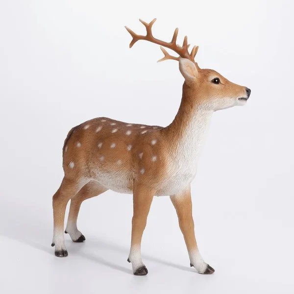 Dekotiere | Herbstdeko^DecoWoerner Hirsch-Dekofigur Aus Polyresin 23 Cm braun