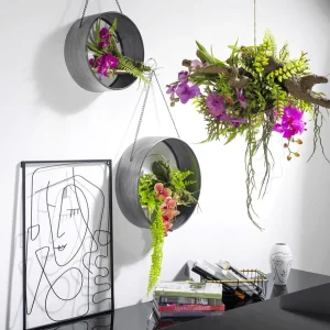 Dekorationshilfen & Werkzeug^DecoWoerner Hängeregal Metall 35 Cm Ø silber
