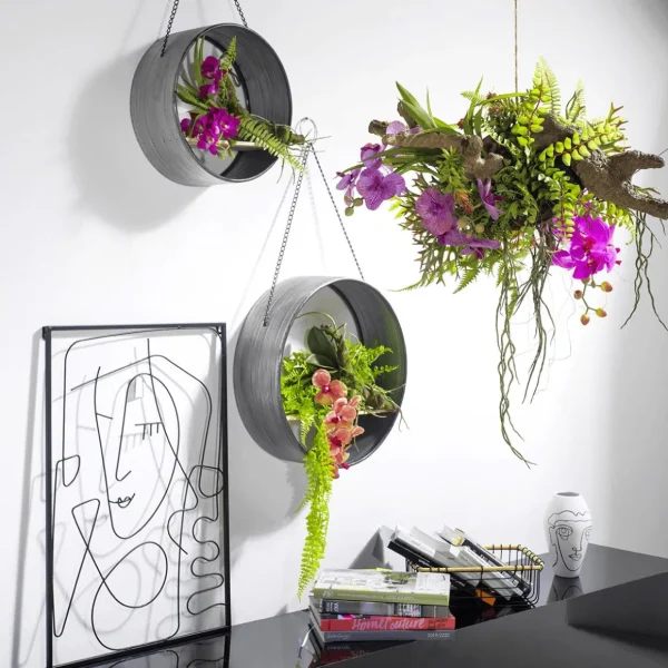 Dekorationshilfen & Werkzeug^DecoWoerner Hängeregal Metall 35 Cm Ø silber