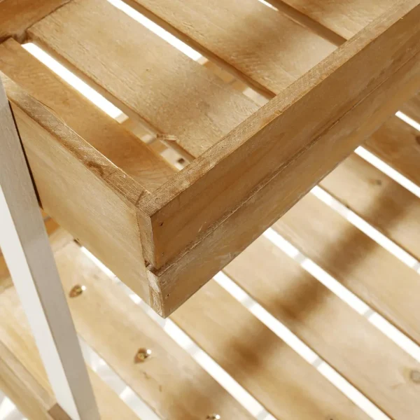 Warenpräsentation | Themen-Deko^DecoWoerner Holz Marktwagen Schubkarre Mit Dach 2-stöckig Naturholz
