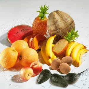 Obst & Früchte^DecoWoerner Honigmelonen Stücke Lebensmittel-Attrappe orange
