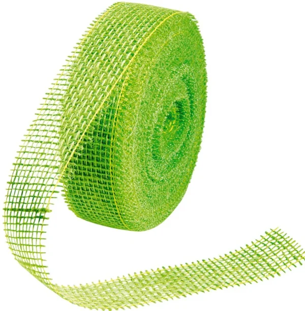 Geschenkband | Herbstdeko^DecoWoerner Juteband, 40 Mm, 20 M, Hell grün