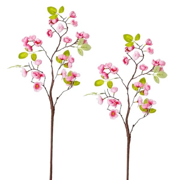 Äste & Zweige^DecoWoerner Kirschblüten-Kunstzweig, Pack à 2 Stück rosa